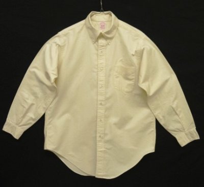 画像1: 80'S BROOKS BROTHERS オックスフォード BDシャツ 生成り USA製 (VINTAGE)