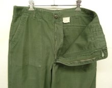 他の写真1: 60'S アメリカ軍 US ARMY "OG107" コットンサテン ベイカーパンツ SCOVILLアルミジップ W36L31 (VINTAGE)