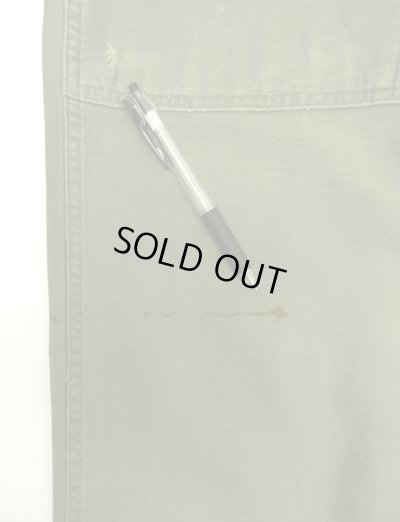 画像7: 60'S アメリカ軍 US ARMY "OG107" 初期モデル コットンサテン 平ボタン ベイカーパンツ W34L33 (VINTAGE)