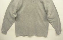 他の写真3: 00'S NIKE 銀タグ SWOOSHセンターロゴ刺繍 長袖 Tシャツ グレー (VINTAGE)