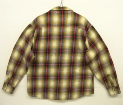 画像3: ANDREW フルジップ 長袖 シャツ オンブレチェック (USED)