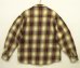 画像3: ANDREW フルジップ 長袖 シャツ オンブレチェック (USED) (3)