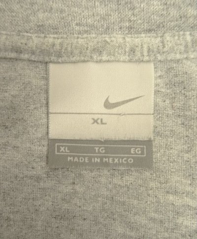 画像2: 00'S NIKE 銀タグ SWOOSHセンターロゴ刺繍 長袖 Tシャツ グレー (VINTAGE)