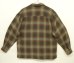 画像3: 90'S J.CREW 旧タグ レーヨン 長袖 オープンカラーシャツ オンブレチェック (VINTAGE) (3)
