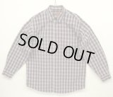 90'S JOS.A.BANK ポプリン 長袖 シャツ オンブレチェック カナダ製 (VINTAGE)
