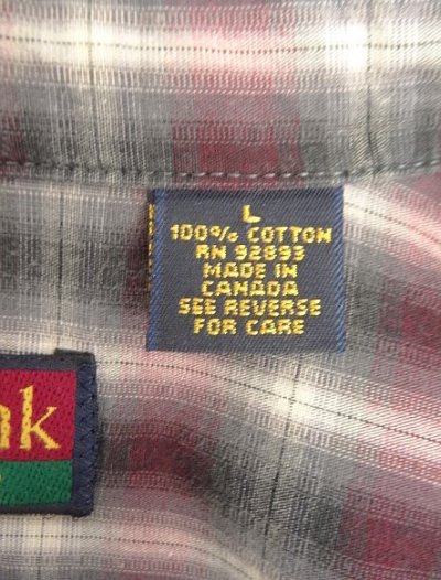画像3: 90'S JOS.A.BANK ポプリン 長袖 シャツ オンブレチェック カナダ製 (VINTAGE)