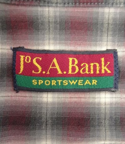画像2: 90'S JOS.A.BANK ポプリン 長袖 シャツ オンブレチェック カナダ製 (VINTAGE)