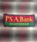 画像2: 90'S JOS.A.BANK ポプリン 長袖 シャツ オンブレチェック カナダ製 (VINTAGE) (2)
