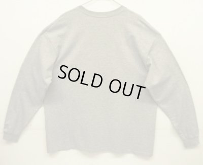 画像4: 00'S NIKE 銀タグ SWOOSHセンターロゴ刺繍 長袖 Tシャツ グレー (VINTAGE)