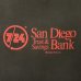 画像5: 90'S SAN DIEGO TRUST & SAVINGS BANK シングルステッチ 両面プリント 半袖 Tシャツ フェードブラック USA製 (VINTAGE) (5)