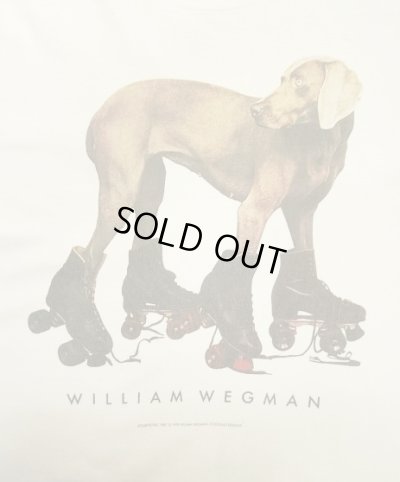 画像3: 90'S WILLIAM WEGMAN "ROLLER ROVER" FOTOFOLIO製 シングルステッチ 半袖 Tシャツ ホワイト USA製 (VINTAGE)
