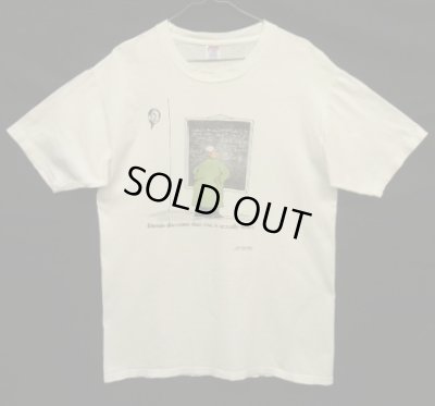 画像1: 80'S THE FAR SIDE "EINSTEIN" シングルステッチ 半袖 Tシャツ ホワイト USA製 (VINTAGE)