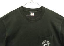 他の写真1: 90'S ZAIRE-AFRIQUE シングルステッチ 両面プリント ポケット付き 半袖 Tシャツ ブラック USA製 (VINTAGE)