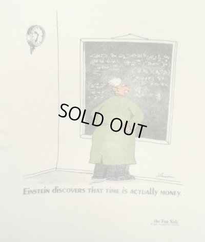 画像3: 80'S THE FAR SIDE "EINSTEIN" シングルステッチ 半袖 Tシャツ ホワイト USA製 (VINTAGE)