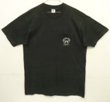 90'S ZAIRE-AFRIQUE シングルステッチ 両面プリント ポケット付き 半袖 Tシャツ ブラック USA製 (VINTAGE)