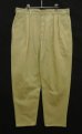 画像1: 90'S RALPH LAUREN "ボックスロゴ" ツープリーツ チノパンツ ベージュ USA製 (VINTAGE) (1)