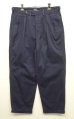 画像1: 90'S RALPH LAUREN アジャスター付き ツープリーツ チノパンツ ネイビー USA製 (VINTAGE) (1)