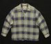 画像1: 00'S RRL 白タグ マドラスチェック 長袖 オープンカラーシャツ (VINTAGE) (1)