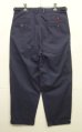 画像4: 90'S RALPH LAUREN アジャスター付き ツープリーツ チノパンツ ネイビー USA製 (VINTAGE) (4)