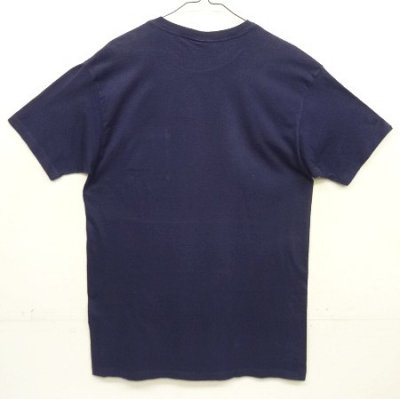 画像4: 90'S RALPH LAUREN シングルステッチ 耳付きポケット 半袖 Tシャツ ネイビー USA製 (VINTAGE)