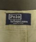 画像2: 90'S RALPH LAUREN "ボックスロゴ" ツープリーツ チノパンツ ベージュ USA製 (VINTAGE) (2)