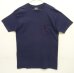 画像1: 90'S RALPH LAUREN シングルステッチ 耳付きポケット 半袖 Tシャツ ネイビー USA製 (VINTAGE) (1)