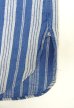 画像4: 90'S RRL 初期 三ツ星タグ コットン/リネン マチ付き バンドカラーシャツ インディゴストライプ (VINTAGE)