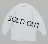 90'S RRL 初期 三ツ星タグ シャンブレー マチ付き バンドカラーシャツ ブルー (VINTAGE)