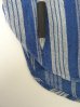 画像6: 90'S RRL 初期 三ツ星タグ コットン/リネン マチ付き バンドカラーシャツ インディゴストライプ (VINTAGE)