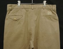 他の写真3: 90'S RALPH LAUREN "ボックスロゴ" ツープリーツ チノパンツ タン (VINTAGE)