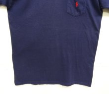 他の写真3: 90'S RALPH LAUREN シングルステッチ 耳付きポケット 半袖 Tシャツ ネイビー USA製 (VINTAGE)