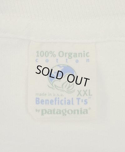 画像3: 90'S PATAGONIA "BENEFICIAL T'S" バックプリント 長袖 Tシャツ ホワイト USA製 (VINTAGE)