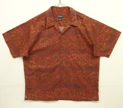 画像1: 01'S PATAGONIA コットン 半袖 オープンカラーシャツ 総柄 (VINTAGE)