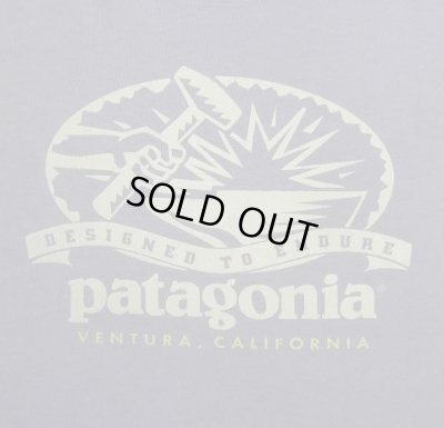 画像2: 90'S PATAGONIA "BENEFICIAL T'S" バックプリント 半袖 Tシャツ フェードブルー USA製 (VINTAGE)