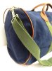 画像4: 80'S LL Bean キャンバス/レザー ダッフルバッグ ネイビー/オリーブ USA製 (VINTAGE)