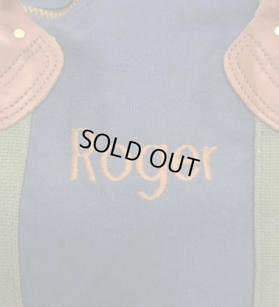 画像6: 80'S LL Bean キャンバス/レザー ダッフルバッグ ネイビー/オリーブ USA製 (VINTAGE)