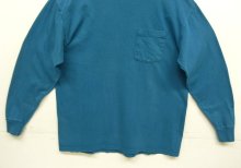 他の写真3: 90'S LL Bean x RUSSELL ATHLETIC ポケット付き 長袖 Tシャツ ブルー USA製 (VINTAGE)