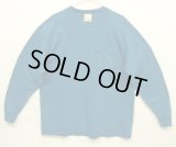 90'S LL Bean x RUSSELL ATHLETIC ポケット付き 長袖 Tシャツ ブルー USA製 (VINTAGE)