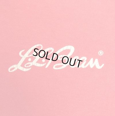 画像3: 80'S LL Bean "筆記体ロゴ" シングルステッチ 半袖 Tシャツ レッド USA製 (VINTAGE)