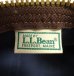 画像2: 80'S LL Bean キャンバス/レザー ダッフルバッグ ネイビー/オリーブ USA製 (VINTAGE) (2)