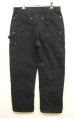 画像4: CARHARTT ダブルニー ダック ペインターパンツ ブラック W33L30 USA製 (VINTAGE) (4)