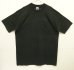 画像1: 90'S BVD シングルステッチ 耳付きポケット 半袖 Tシャツ ブラック USA製 (VINTAGE) (1)