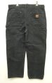 画像3: CARHARTT ダブルニー ダック ペインターパンツ ブラック W36L30 メキシコ製 (VINTAGE) (3)