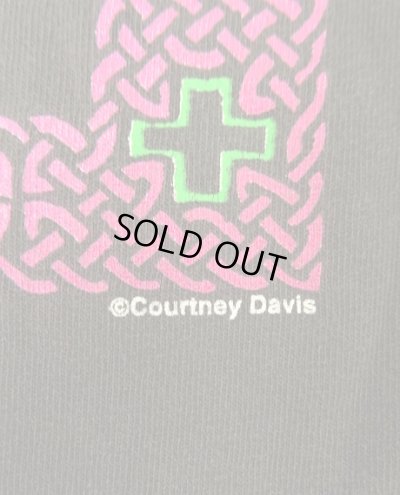 画像4: 90'S FASHION VICTIM "COURTNEY DAVIS" 長袖 Tシャツ フェードブラック USA製 (VINTAGE)