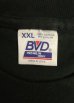 画像2: 90'S BVD シングルステッチ 耳付きポケット 半袖 Tシャツ ブラック USA製 (VINTAGE) (2)