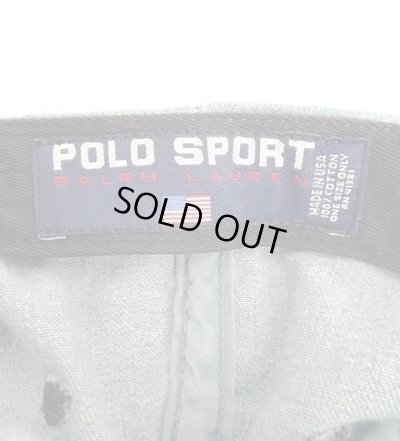 画像6: 90'S RALPH LAUREN "POLO SPORT" ロゴ刺繍 デニム ベースボールキャップ ツートンカラー USA製 (VINTAGE)