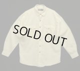 90'S RALPH LAUREN シルク/コットン 長袖 シャツ オフホワイト (VINTAGE)