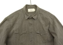 他の写真1: 80'S RALPH LAUREN "白タグ" ブラックシャンブレー ウエスタンシャツ ストライプ (VINTAGE)