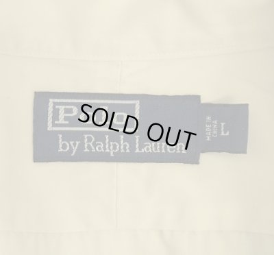 画像2: 90'S RALPH LAUREN シルク/コットン 長袖 シャツ オフホワイト (VINTAGE)