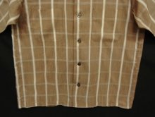 他の写真3: 70'S SEARS コットン/ポリ 半袖 オープンカラーシャツ チェック柄 (VINTAGE)